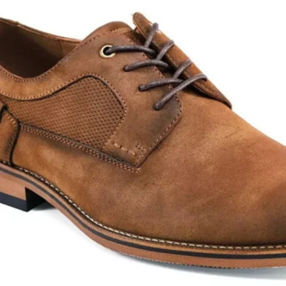 Tommy Hilfiger Brayo Oxford Men's US 10.5 Brown Memory Foam Dress Shoes